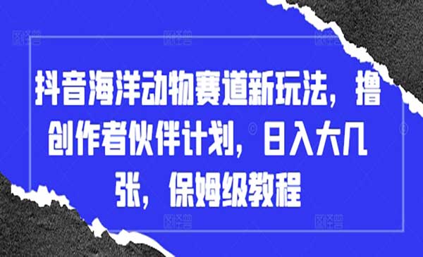 抖音海洋动物赛道_wwz